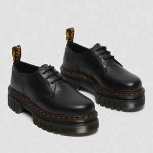 DR MARTENS Audrick Leather Platform Shoes Woman 7 Dark Academia Twee Y2K